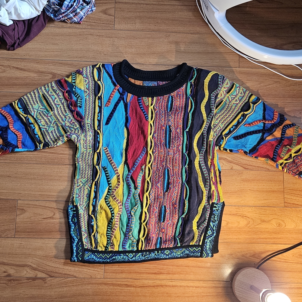 COOGI Red and Yellow Vibrant Sweater